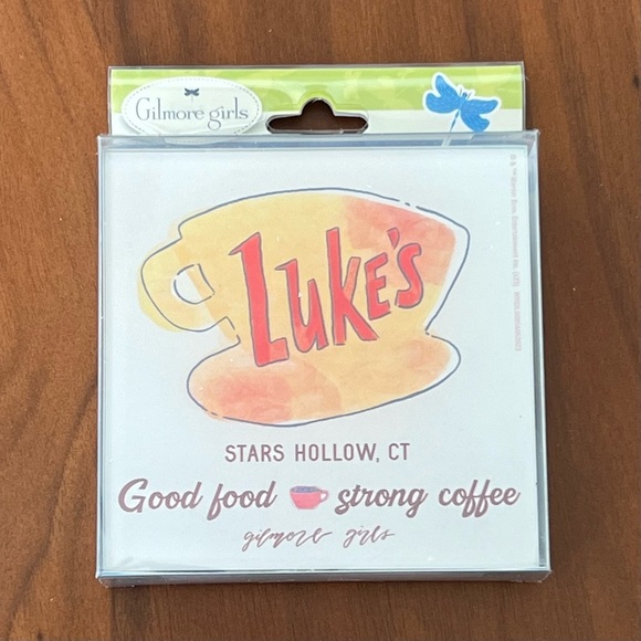 Luke's Diner Gilmore Girls Glass Coasters Set of 4 - Picture 5 of 6